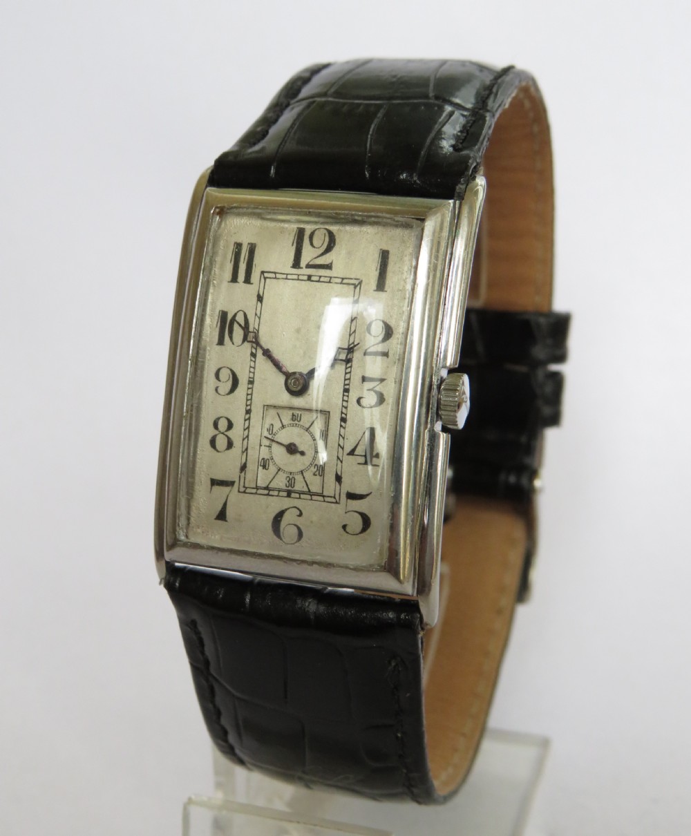 Gents rare Art Deco Cyma wrist watch View III