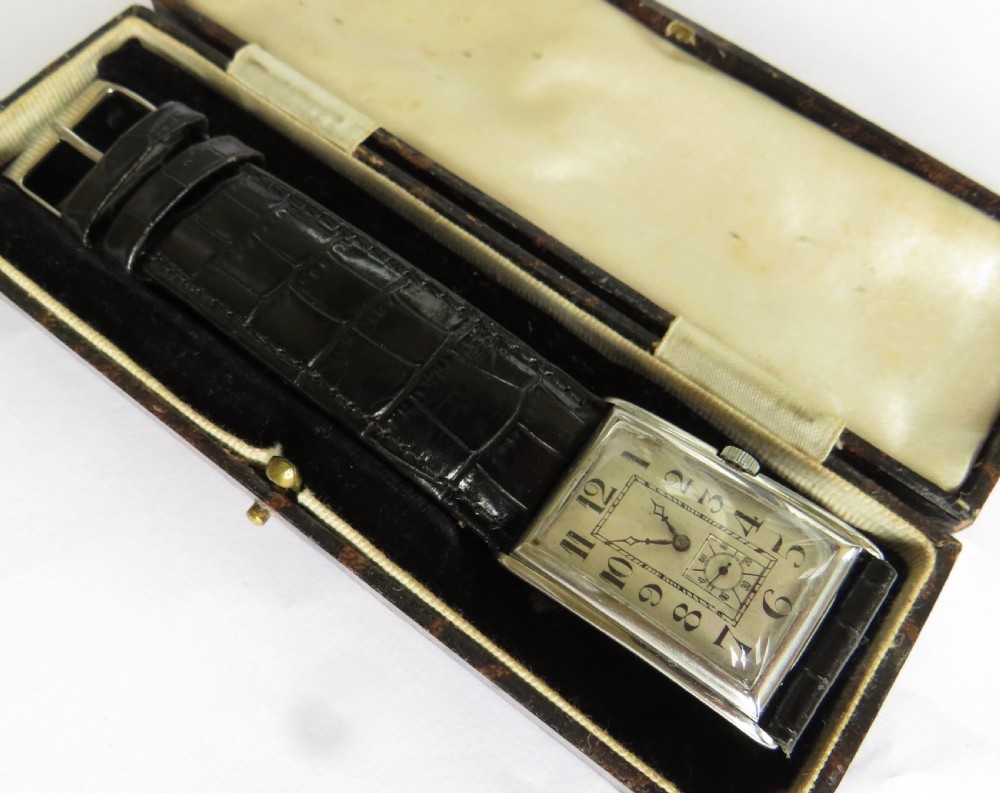 Gents rare Art Deco Cyma wrist watch View IV