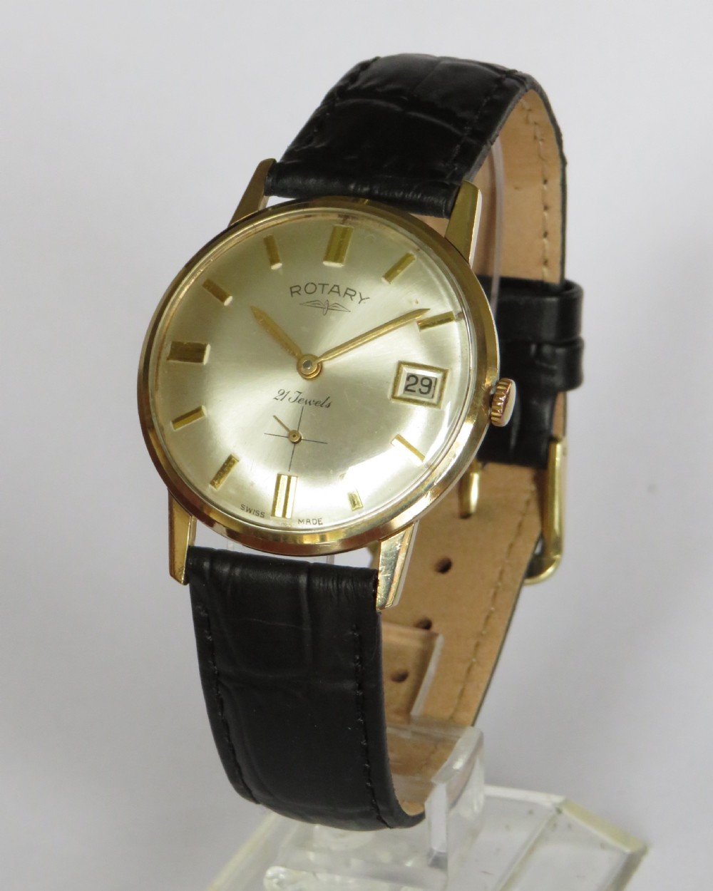 Gents 9ct gold Rotary wrist watch, 1964 View II