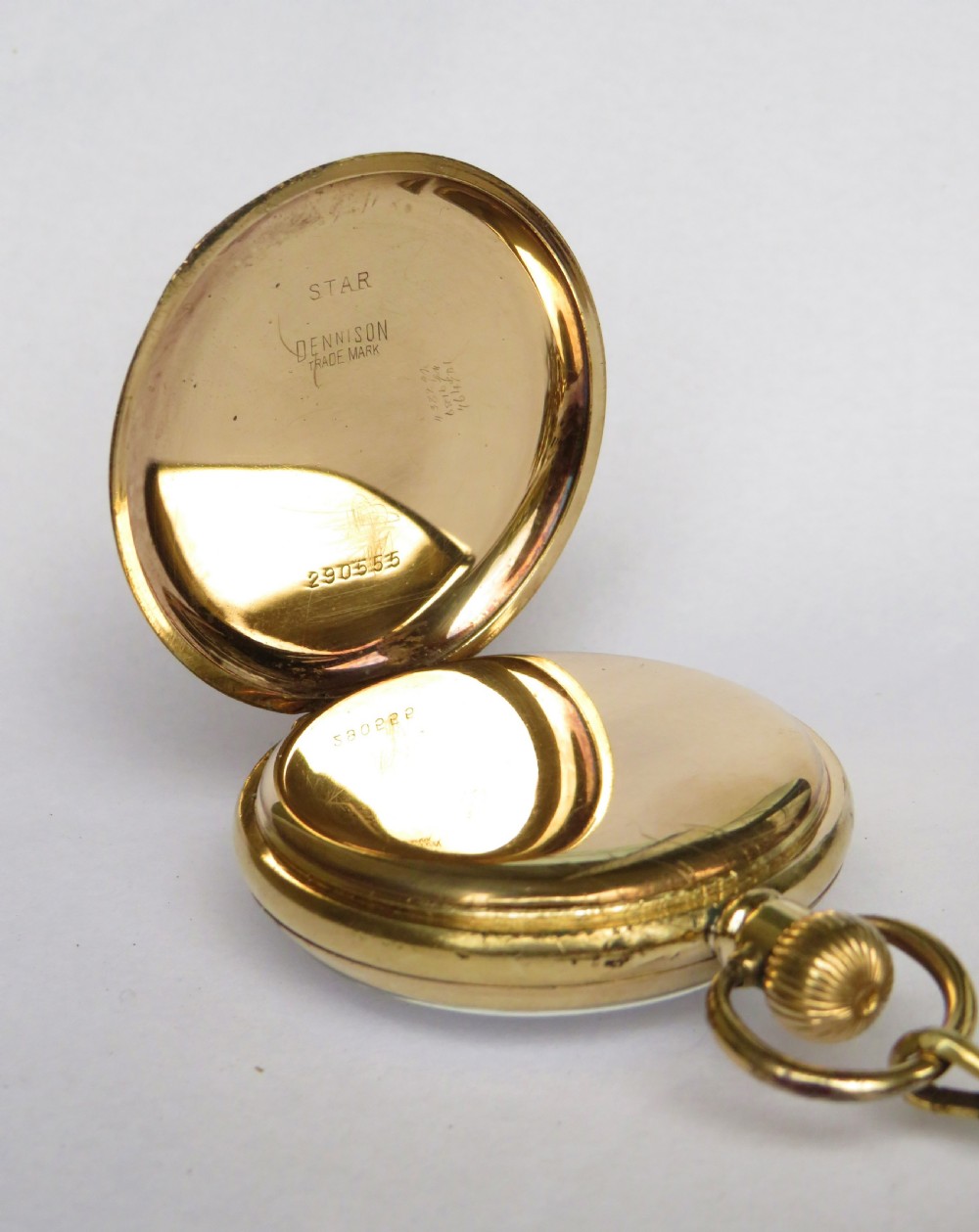 Antique Cyma pocket watch and albert View V