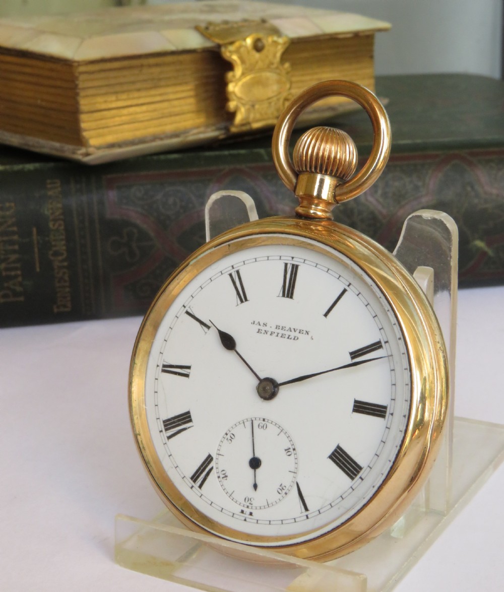 1930s open faced pocket watch, Enfield