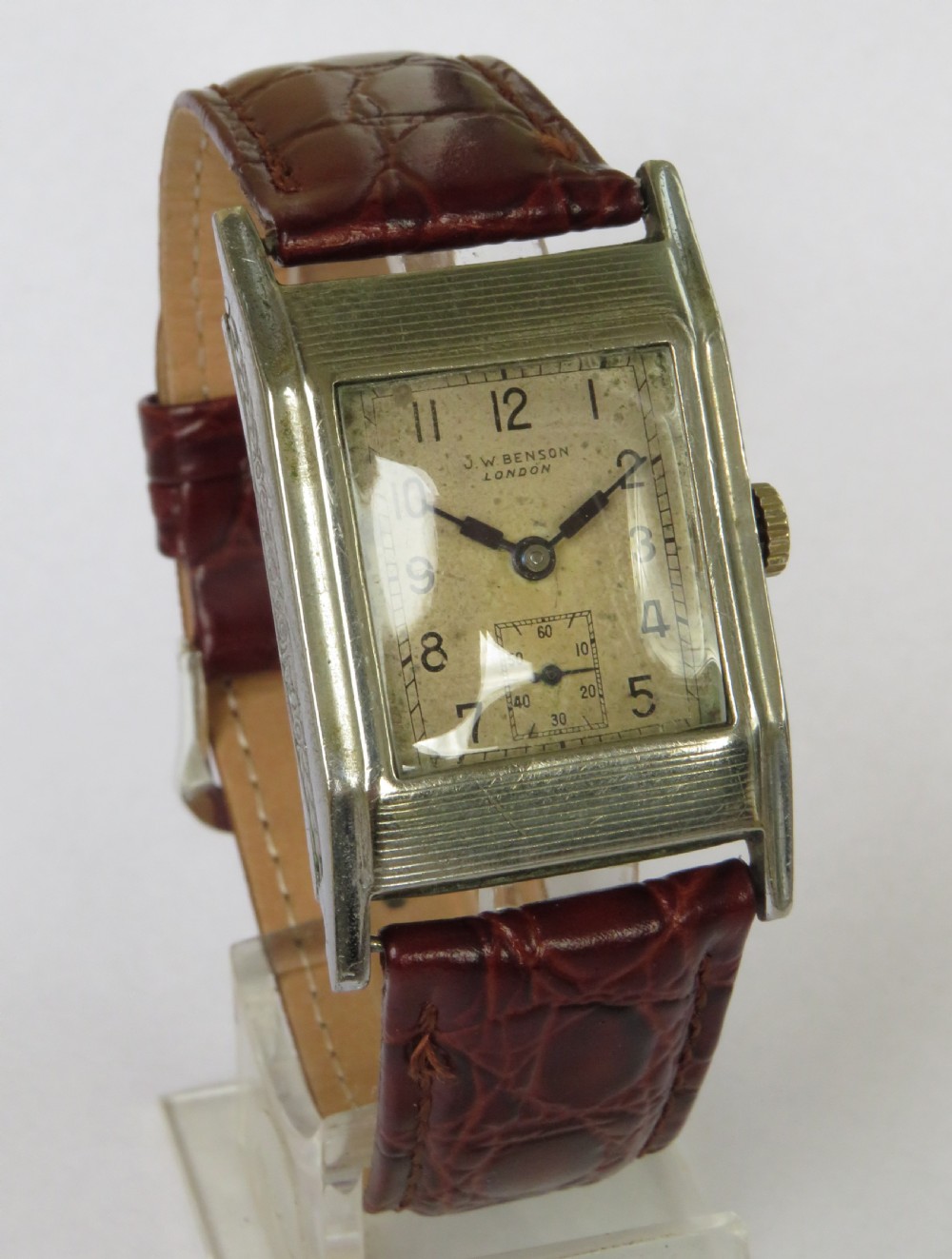 Gents 1940s J W Benson wrist watch View II