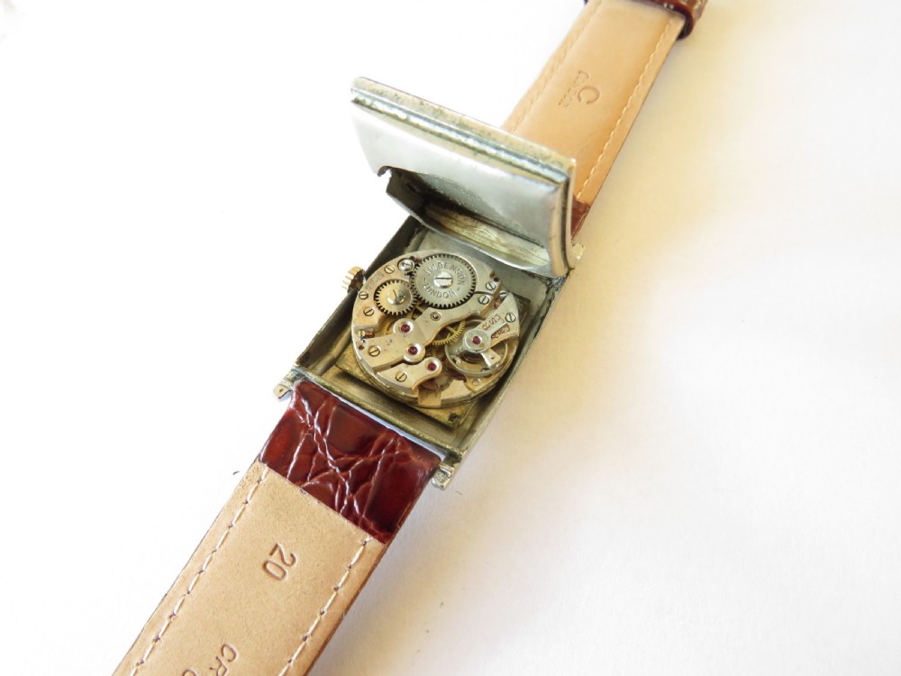 Gents 1940s J W Benson wrist watch View III