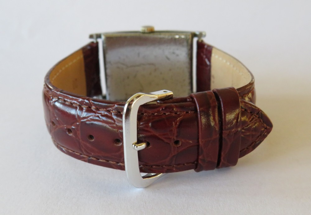 Gents 1940s J W Benson wrist watch View V
