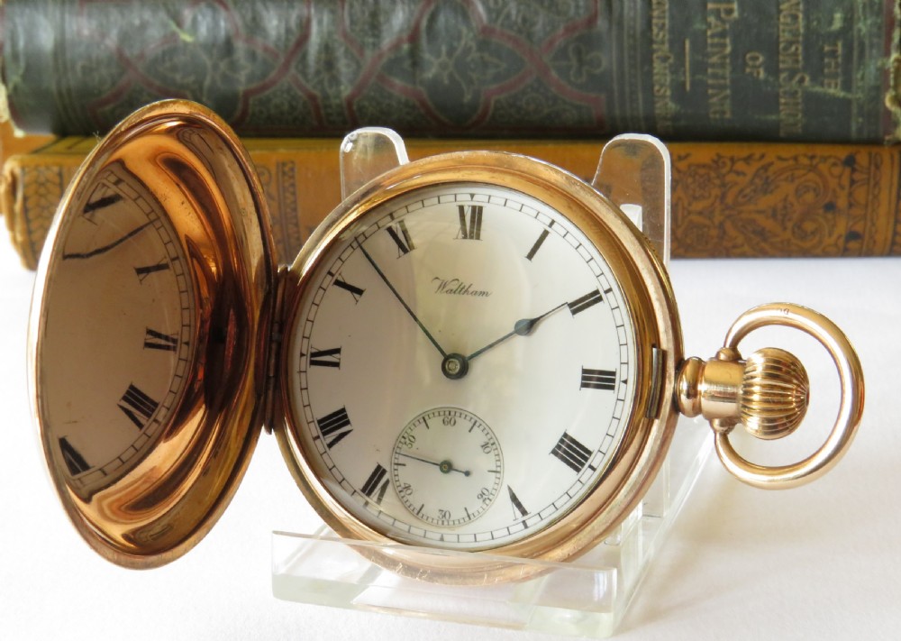 Antique Waltham Riverside full hunter pocket watch
