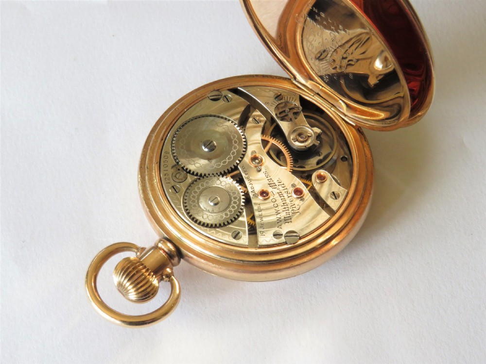 Antique Waltham Riverside full hunter pocket watch View II