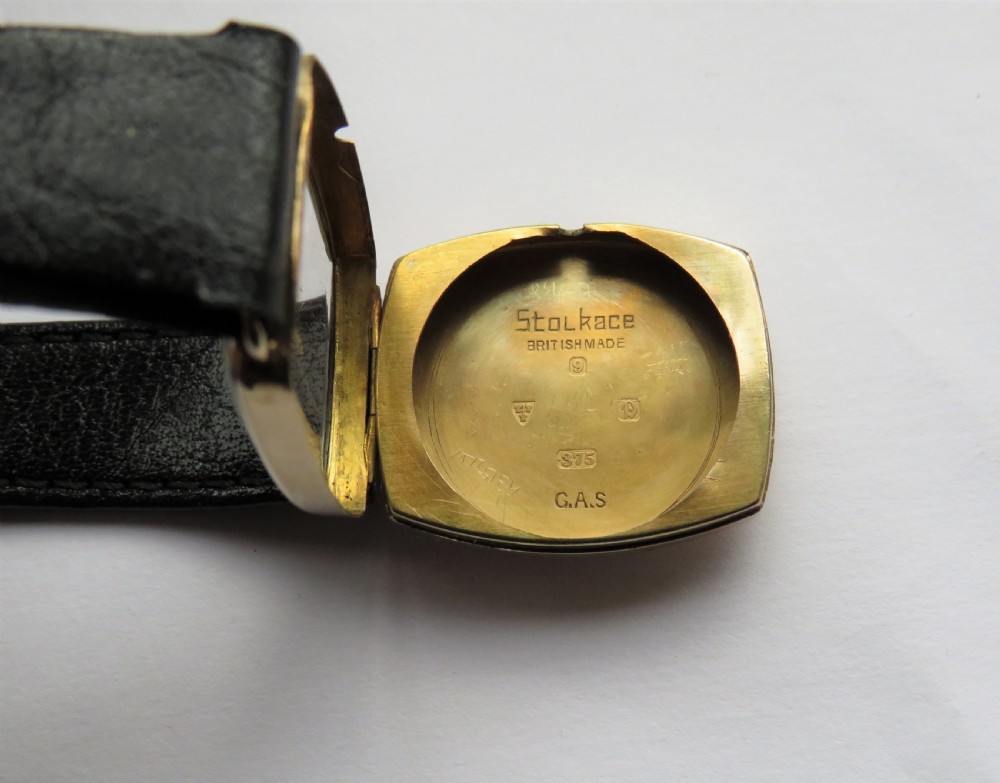 Gents 9ct gold wrist watch, 1929 View V