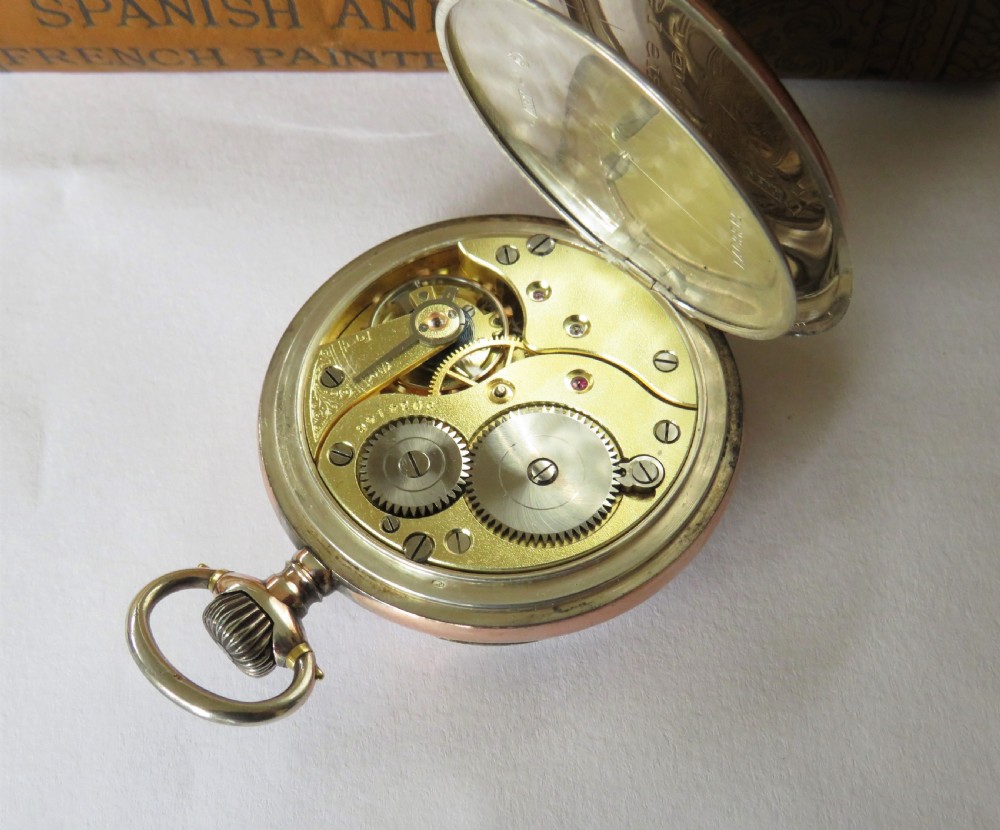  Antique President silver pocket watch View III