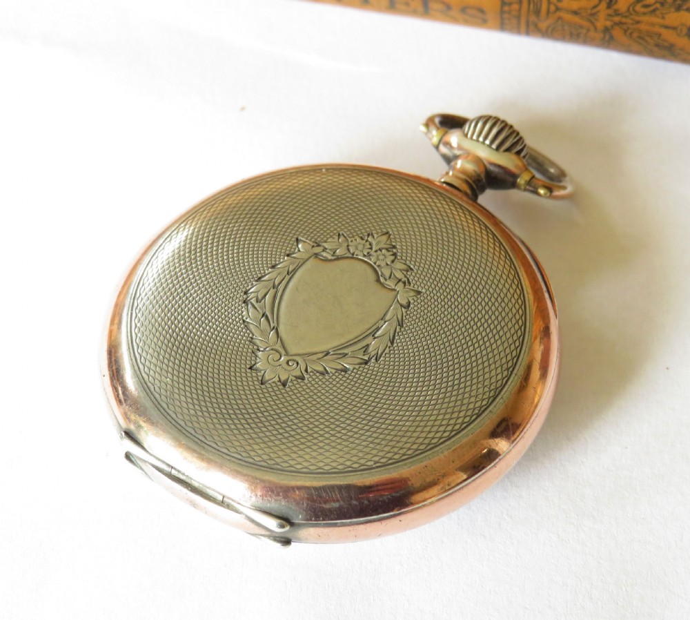 Antique President silver pocket watch View V