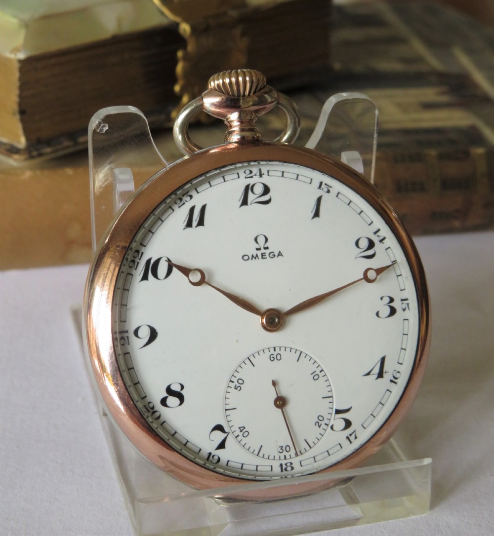 Silver Omega pocket watch, circa 1940 View II