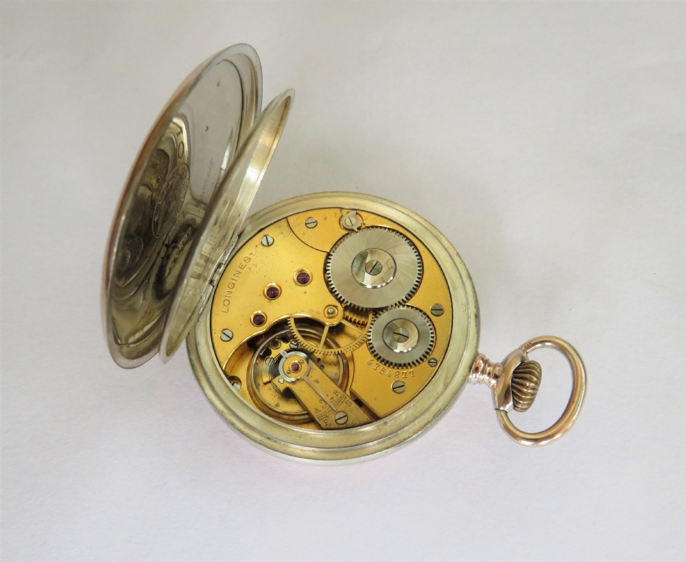 Antique Longines pocket watch, 1928 View III