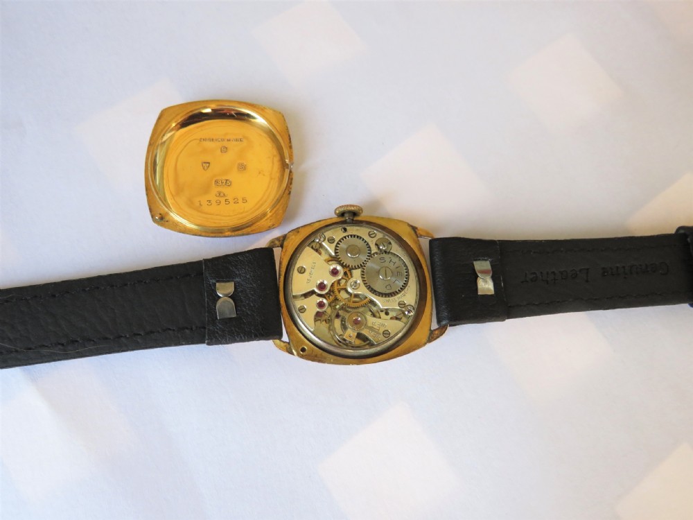 9ct gold Shield wrist watch, 1933 View III