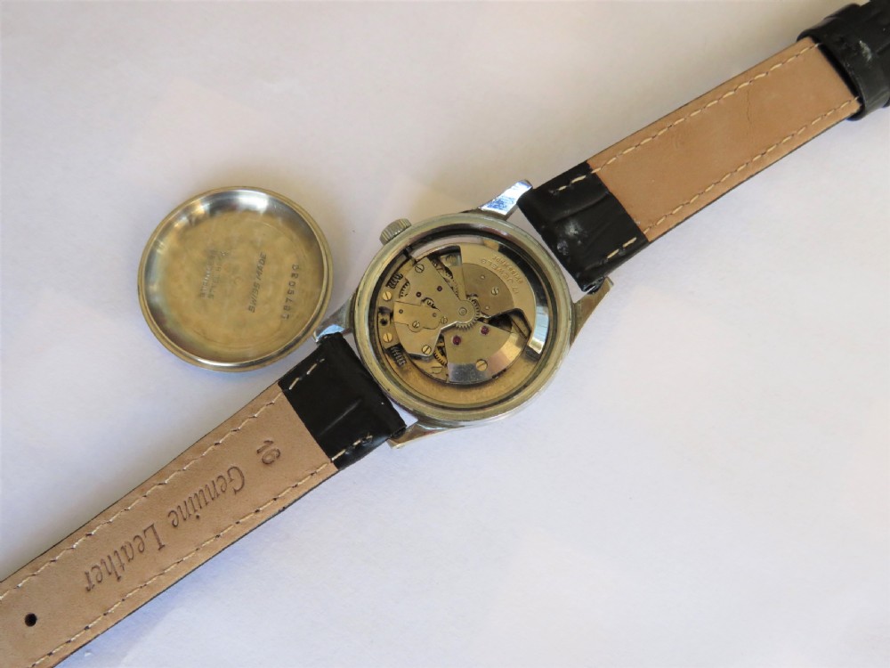 Gents 1950s Aster bumper automatic wrist watch View III