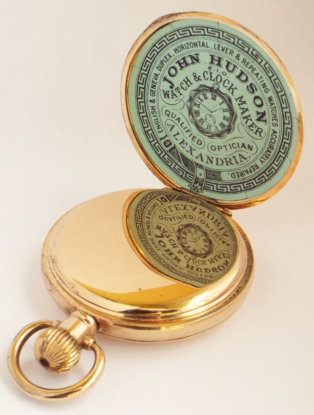 1920s Cyma Admiral full hunter pocket watch.  View IV