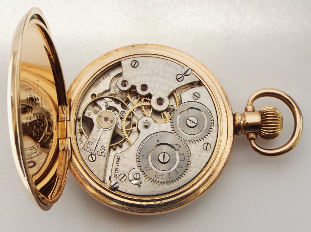 1920s Cyma Admiral full hunter pocket watch.  View VI