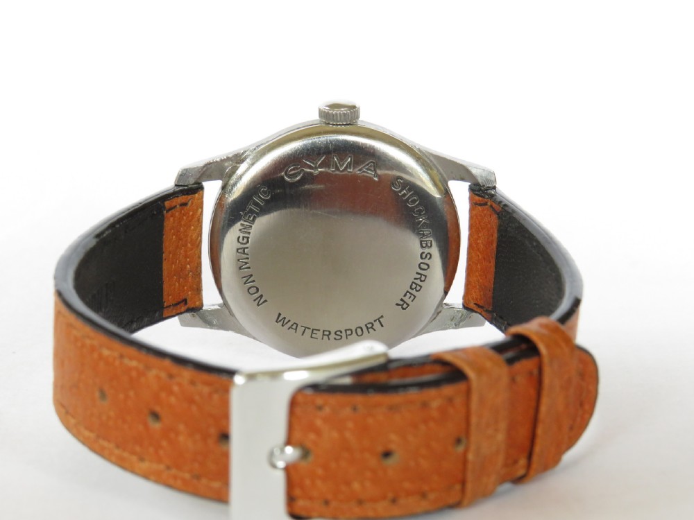 Gents 1940s Cyma Watersport wrist watch View IV