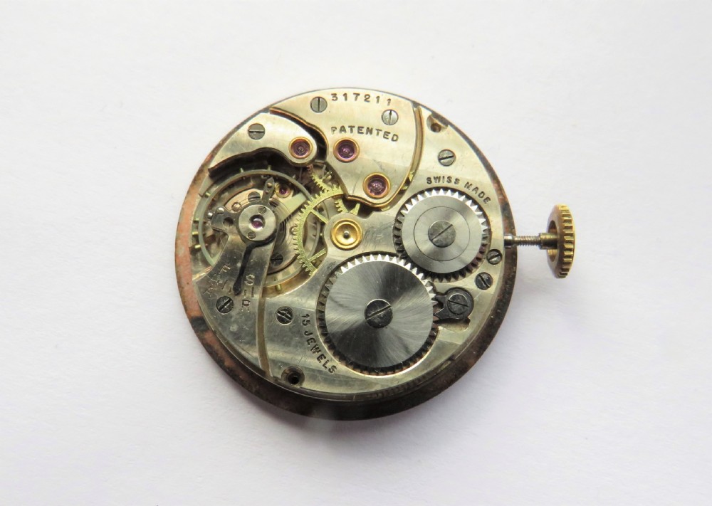 Gents 9ct gold wrist watch, J W Benson, 1933 View IV