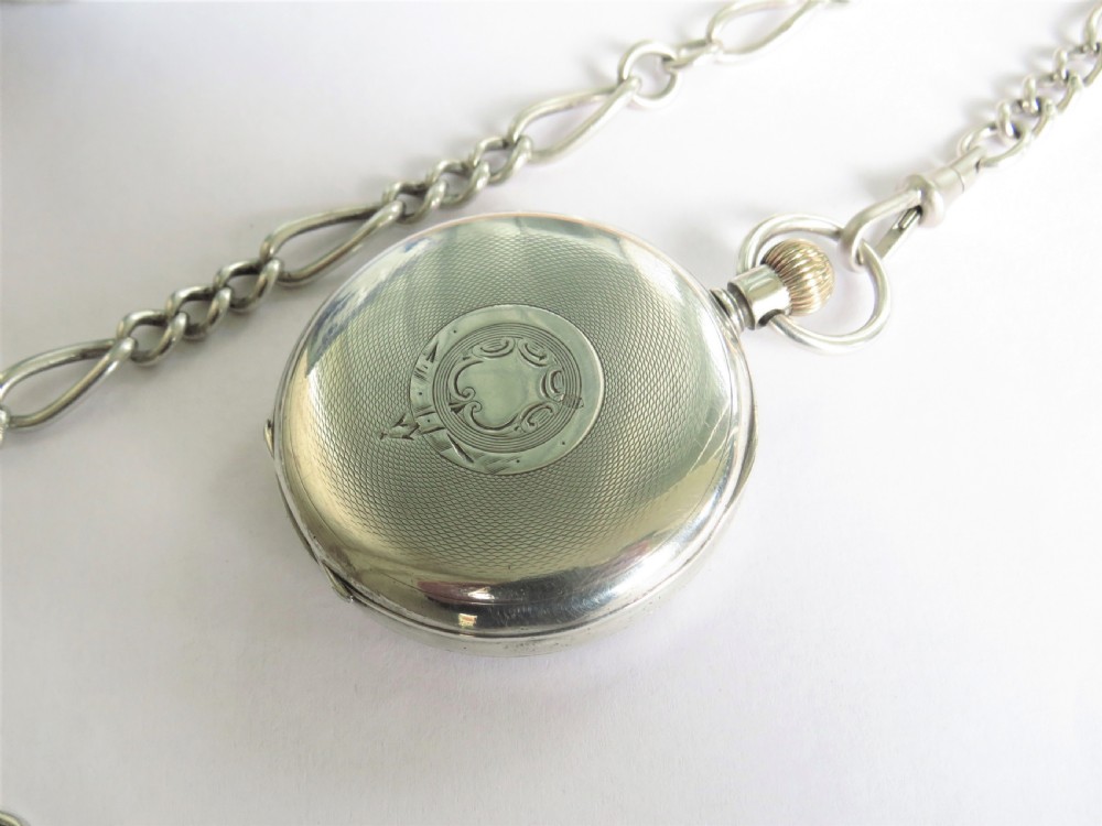 Antique silver Errington pocket watch for H Samuel View II