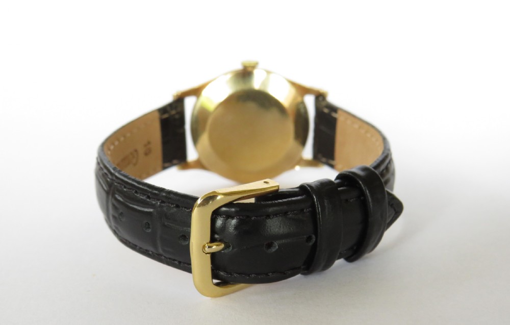 Gents 9ct gold Buren Grand Prix wrist watch, 1953 View III