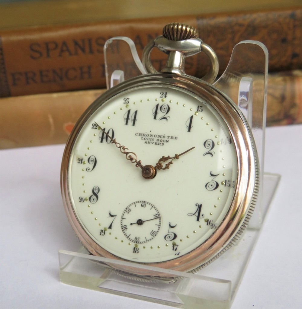 Antique Chronomètre Louis Boon pocket watch