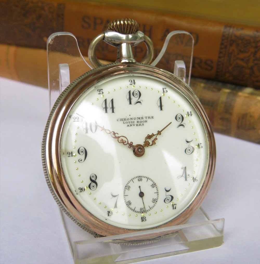Antique Chronomètre Louis Boon pocket watch View II