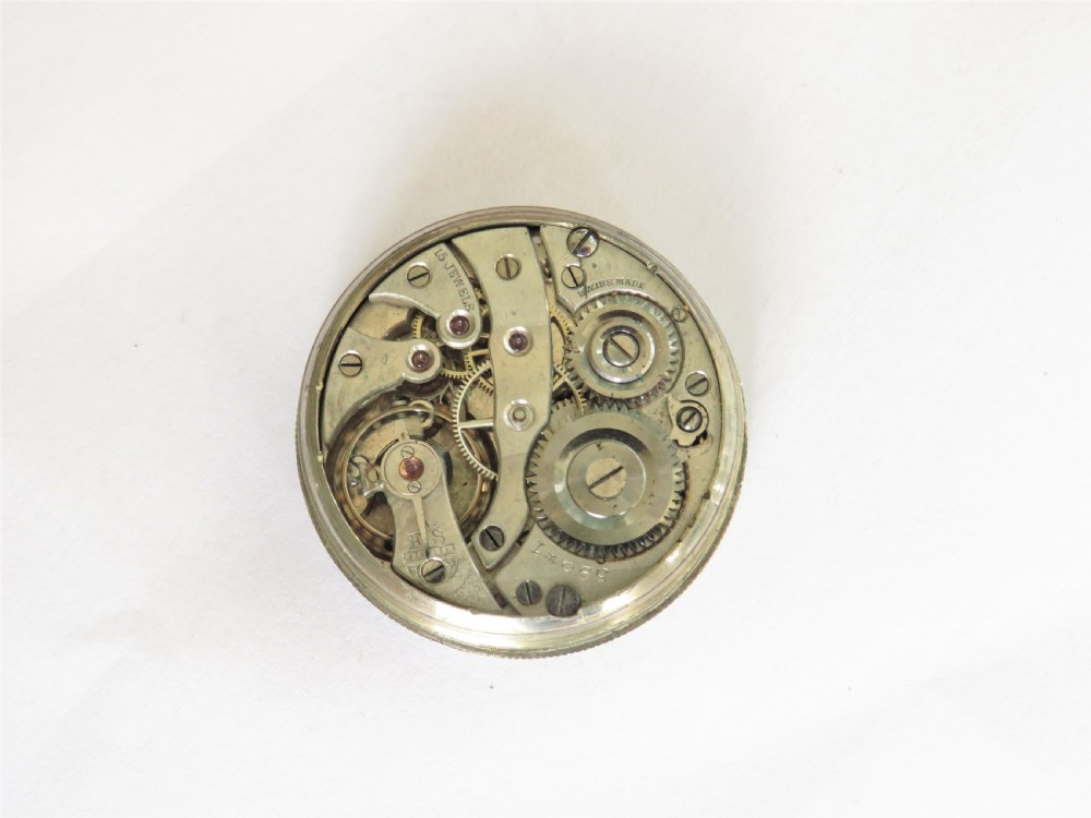 Gents 1914 silver Electa trench watch View V