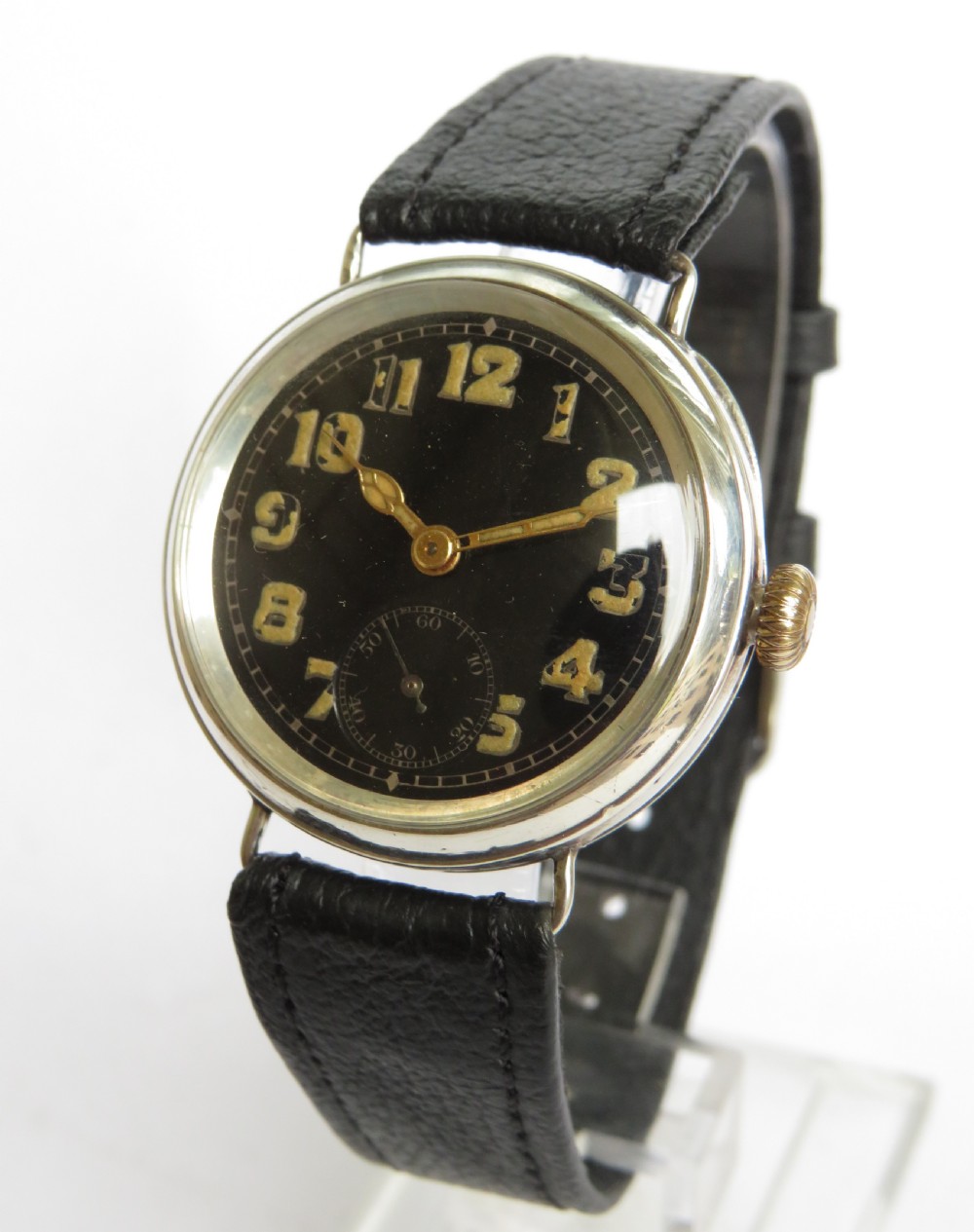 Gents silver Fonetainemelon wrist watch, 1923