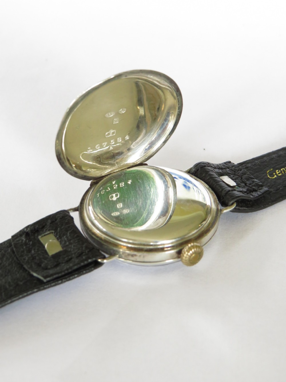 Gents silver Fonetainemelon wrist watch, 1923 View III