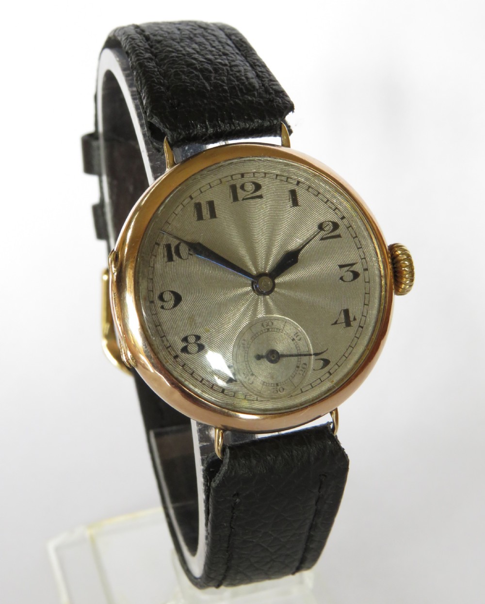 Gents 9ct gold wrist watch, 1926