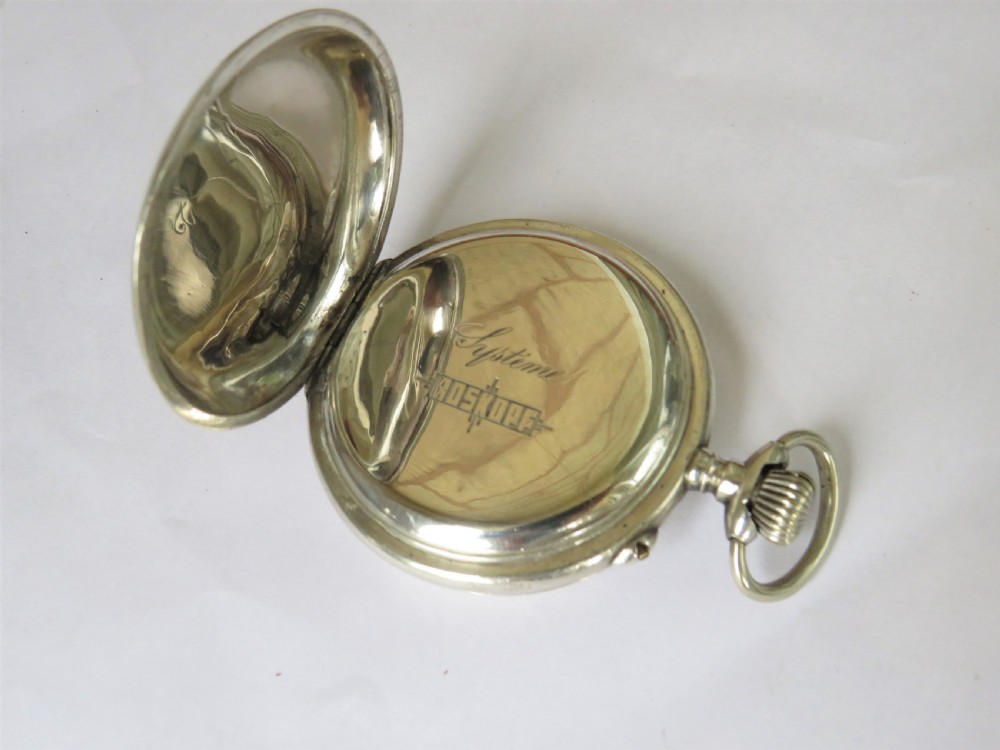 Antique Systeme Roskopf full hunter pocket watch View II