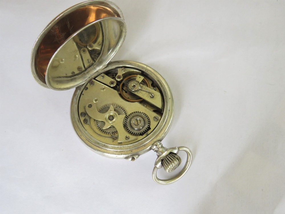 Antique Systeme Roskopf full hunter pocket watch View III