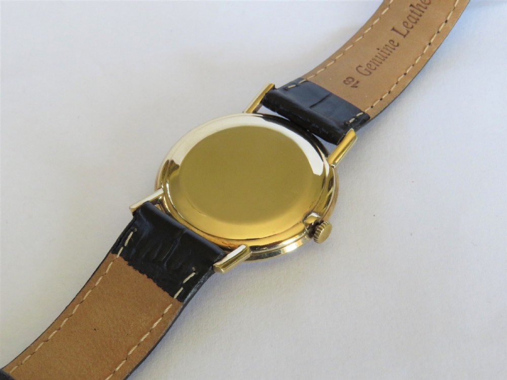 Gents 9ct gold Bernex wrist watch, 1965 View V