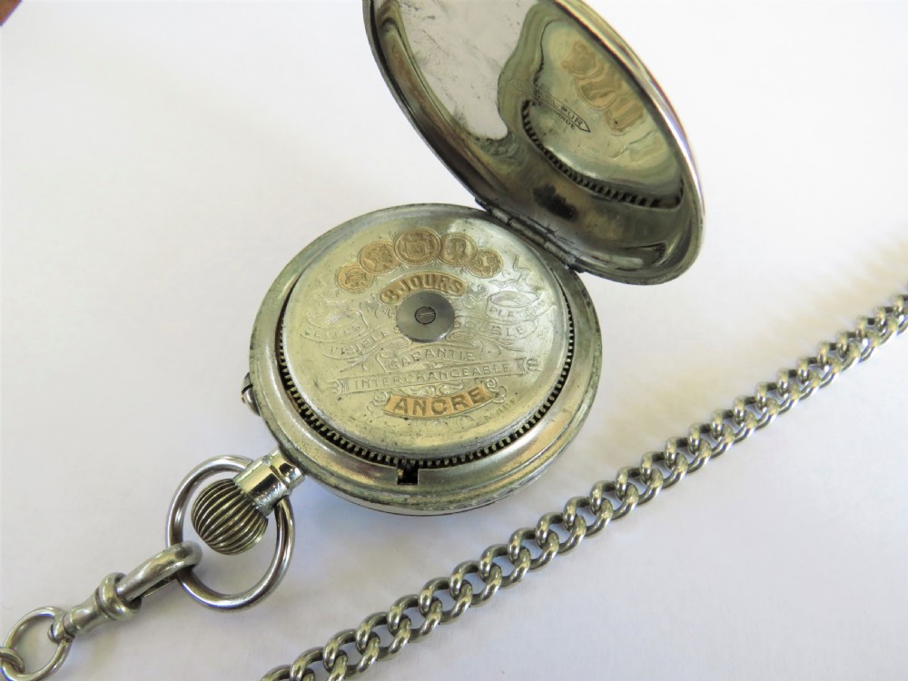 Antique Swiss pocket watch and chain View III