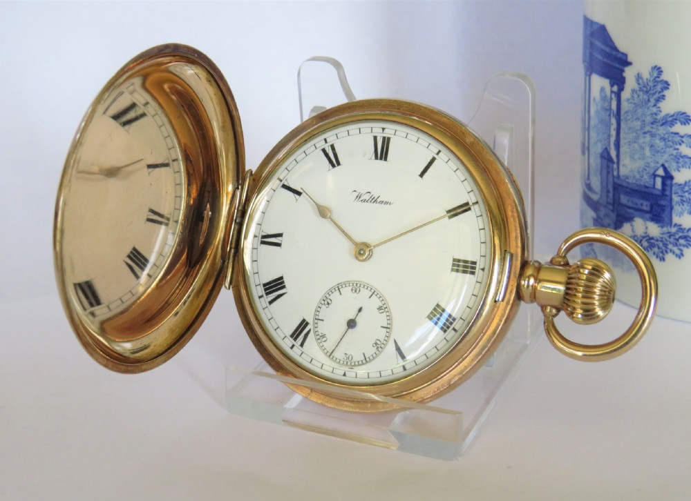 1906 railroad Waltham Crescent Street hunter watch