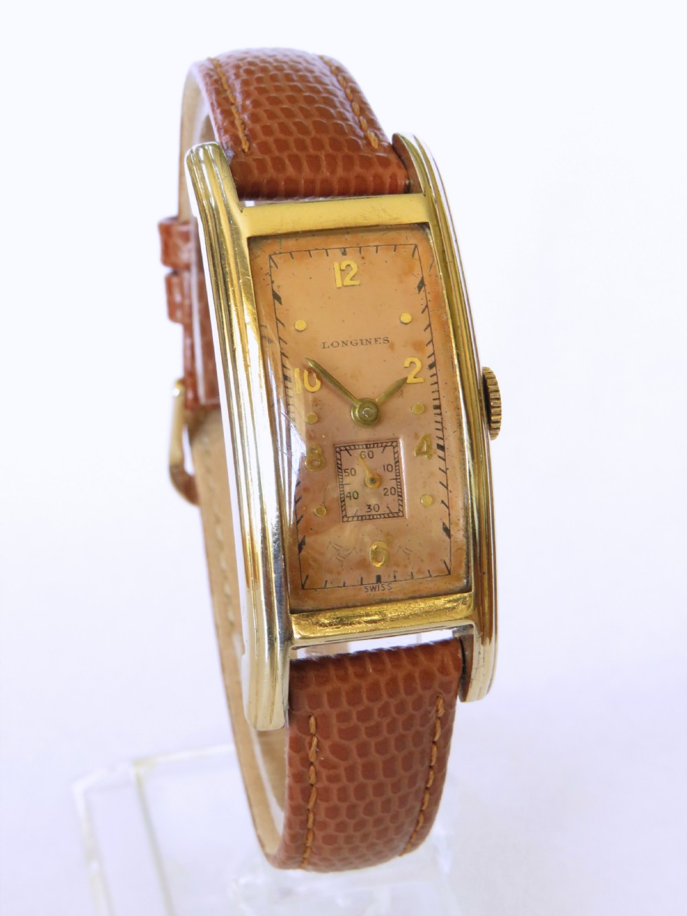 Gents 1939 Longines Art Deco wrist watch View II