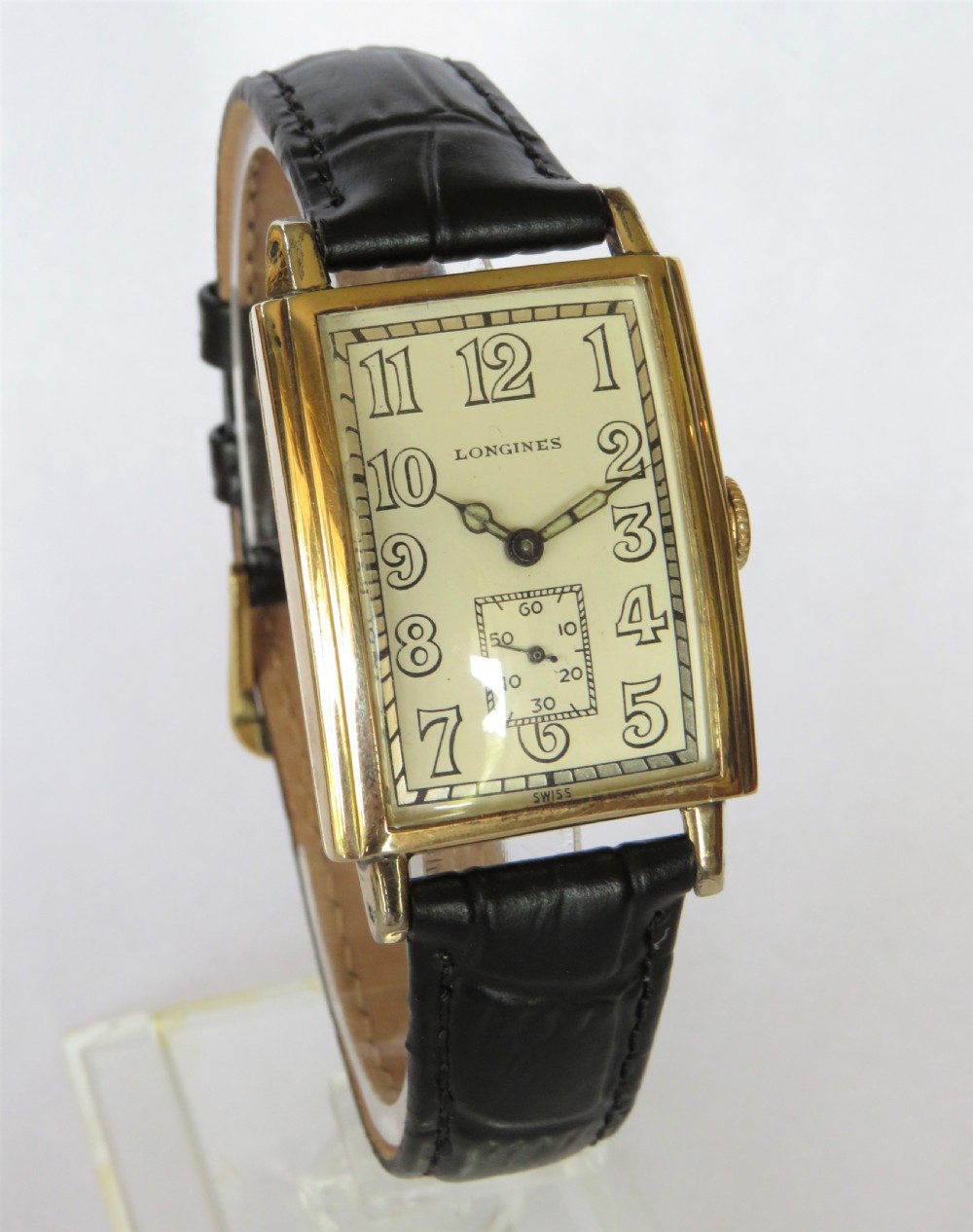 Gents 14ct gold Longines wrist watch, 1929 View II