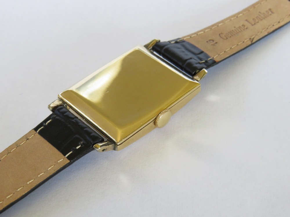 Gents 14ct gold Longines wrist watch, 1929 View IV