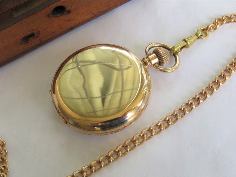 Antique Vertex pocket watch and chain View II