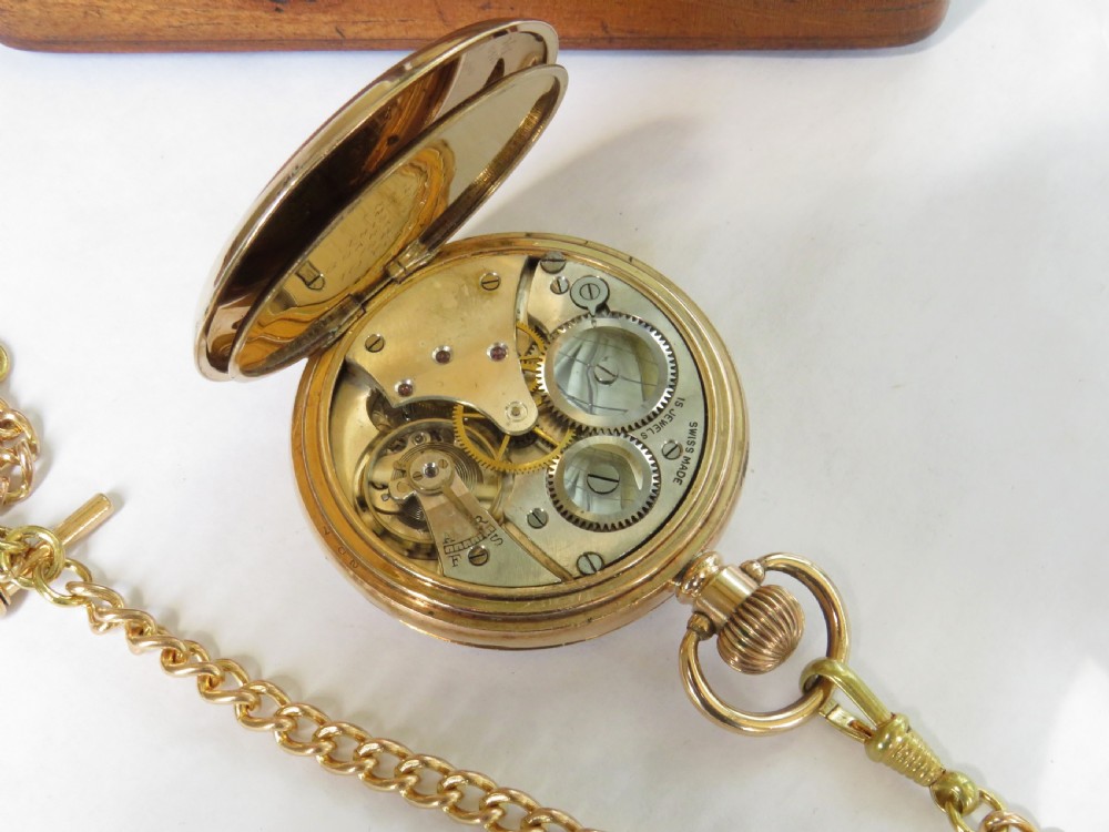 Antique Vertex pocket watch and chain View IV