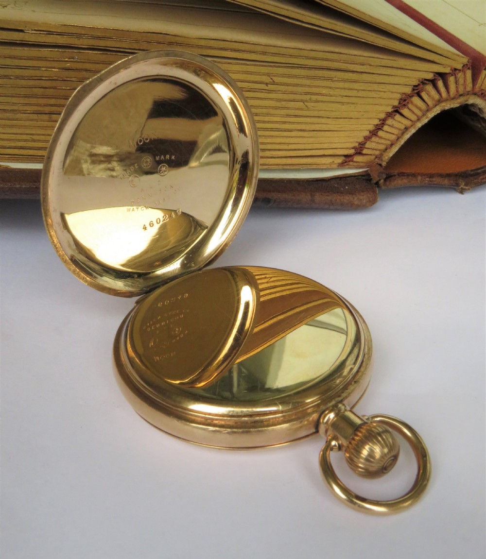 1924 Waltham Riverside railroad grade hunter watch View III