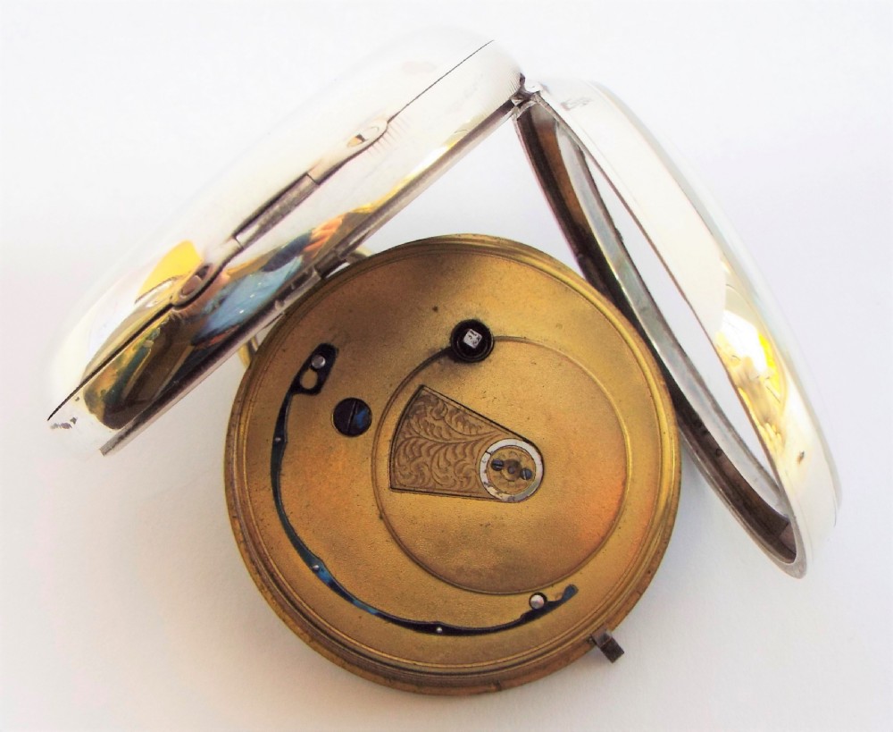 Antique silver Lancashire Watch Company pocket watch. View IV