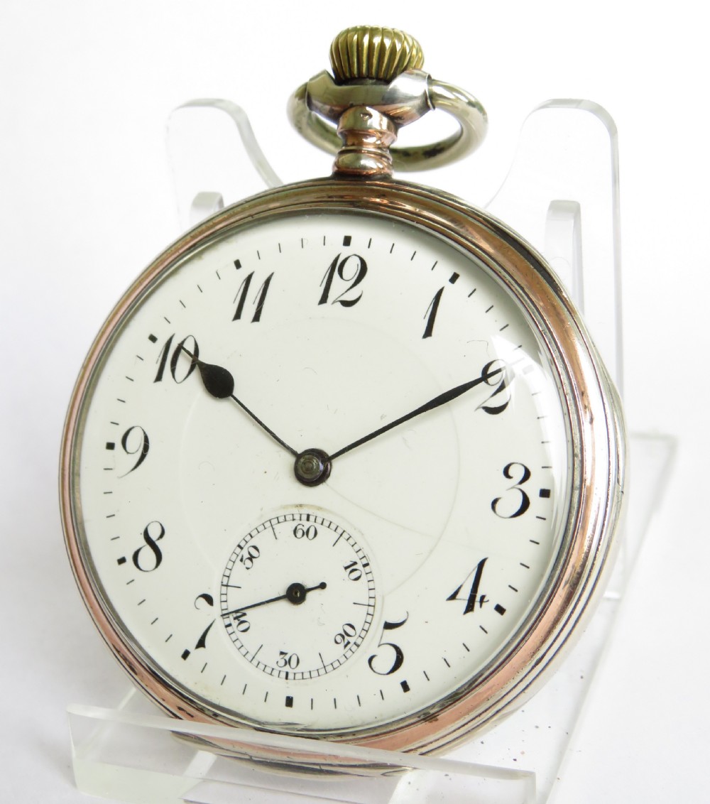 Antique Swiss silver pocket watch