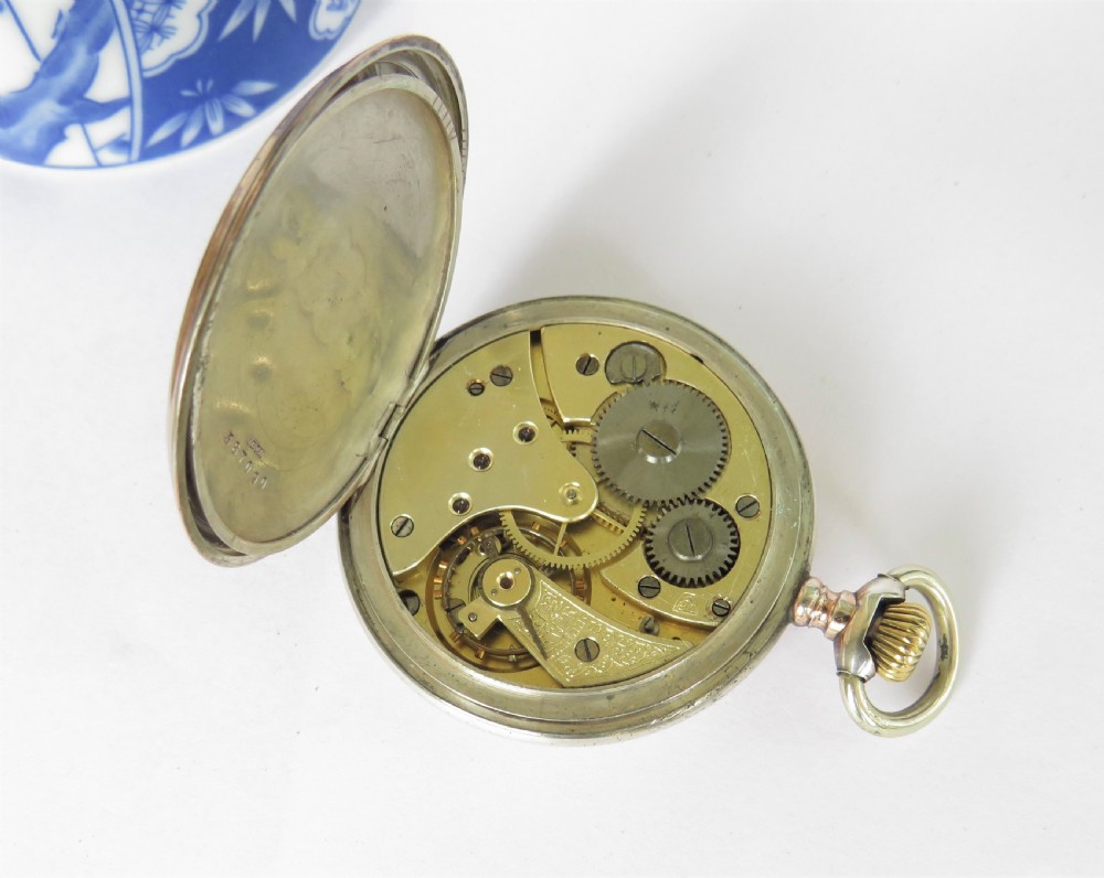 Antique Swiss silver pocket watch View II