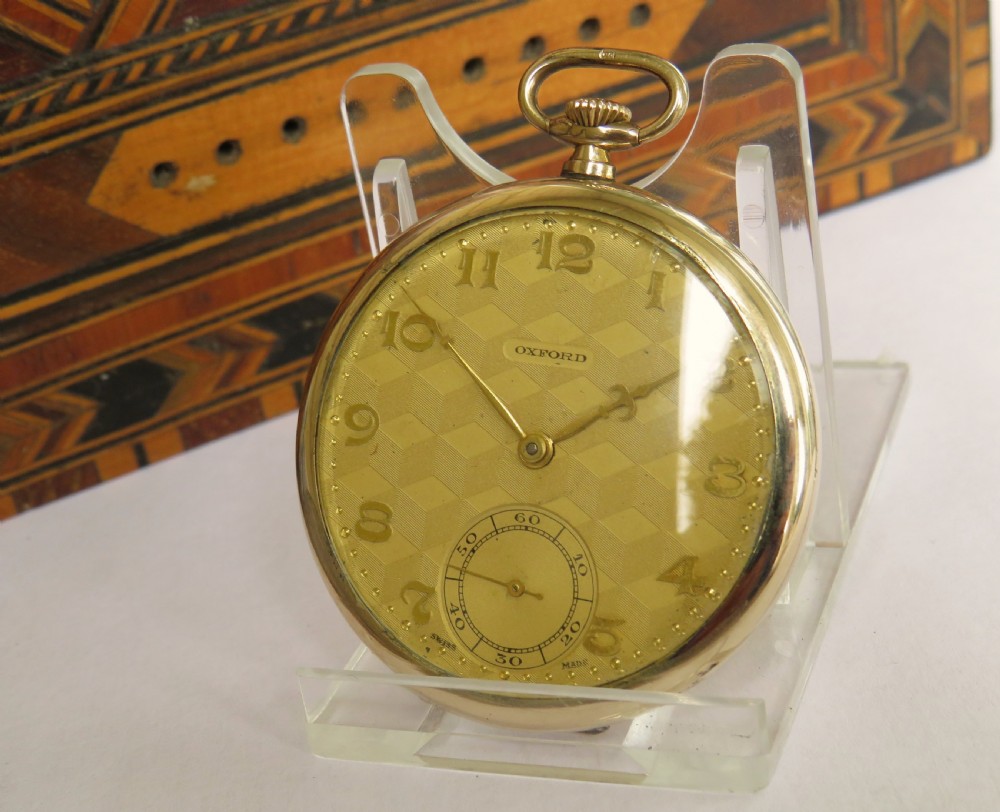 1930s Oxford pocket watch by Langendorf