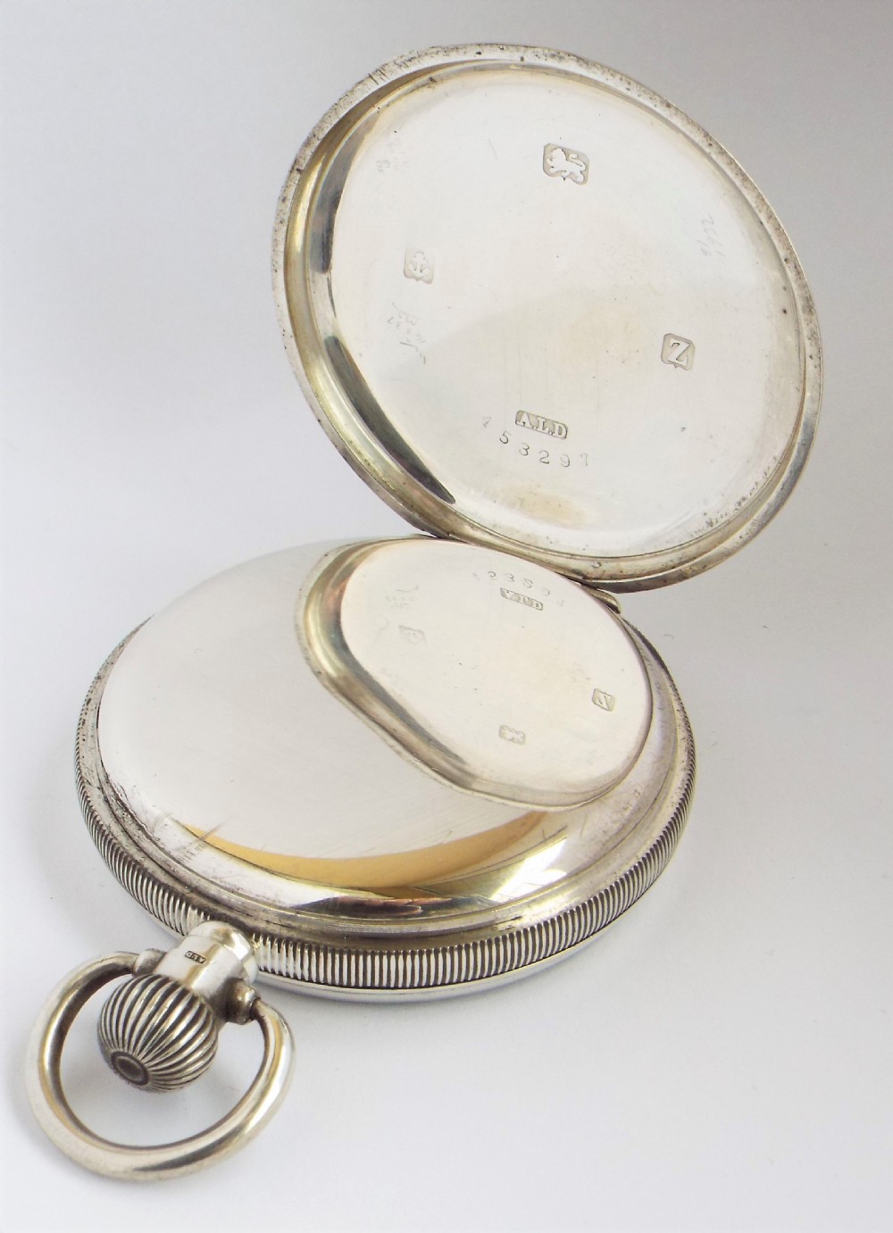 A 1920s silver Restor open faced pocket watch. View III