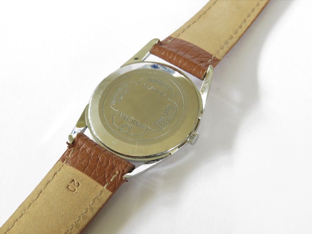 Gents large 1950s Enicar Ultrasonic wrist watch View IV