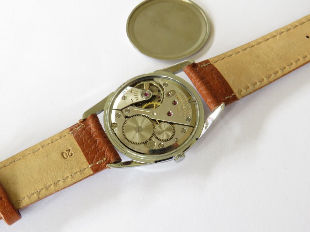 Gents large 1950s Enicar Ultrasonic wrist watch View V
