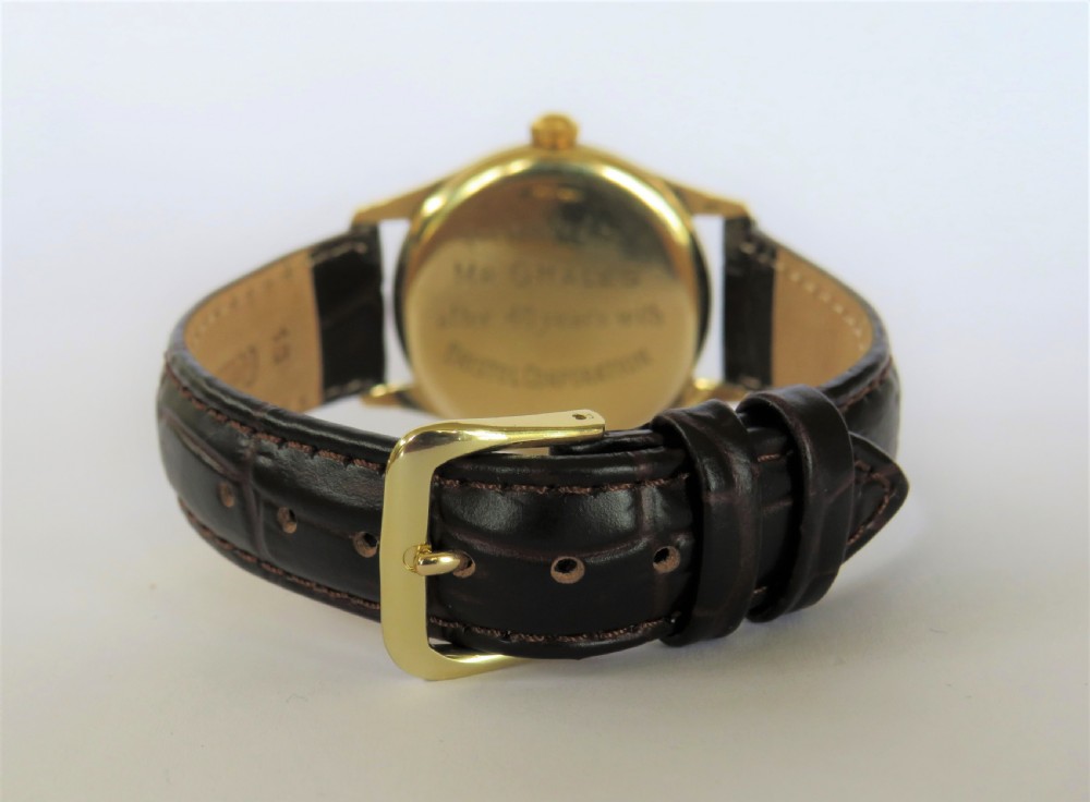 Gents 9 carat gold Zenith wrist watch, 1961 View III