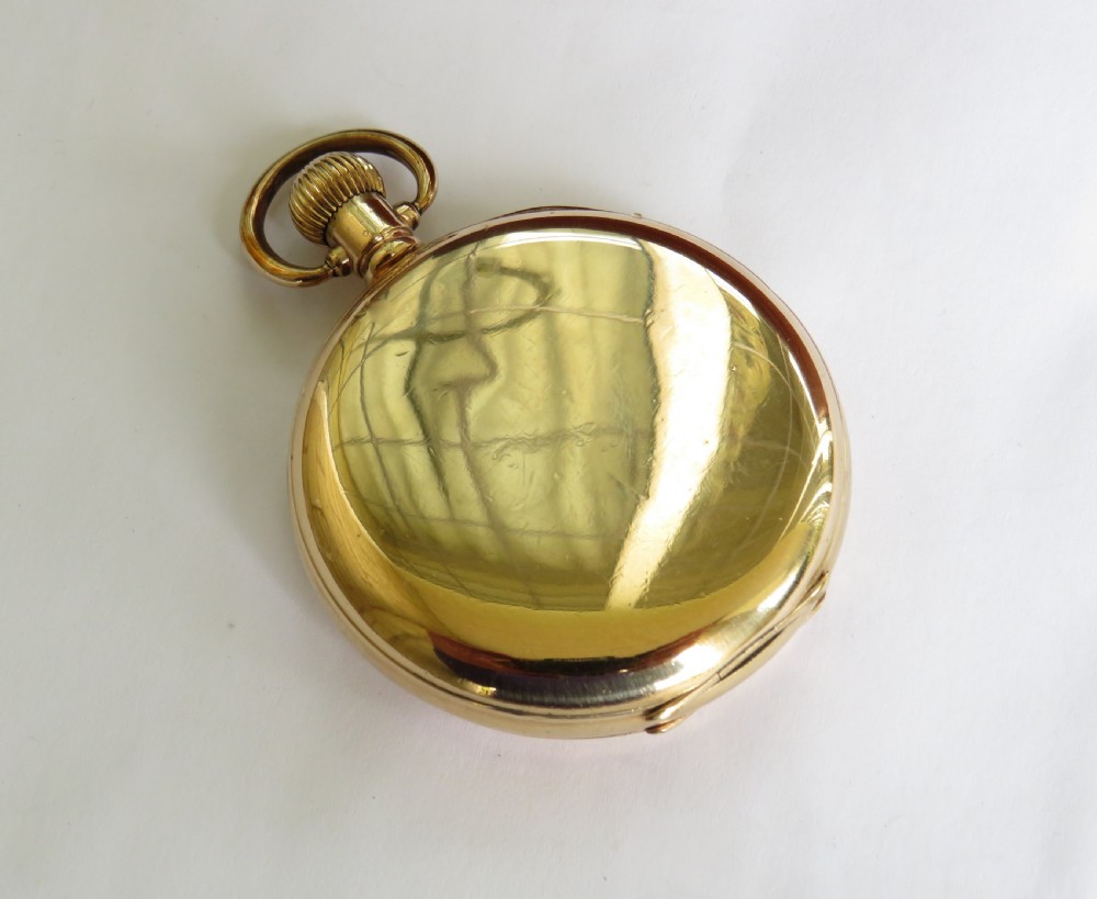 Antique 1903 Waltham full hunter pocket watch View V