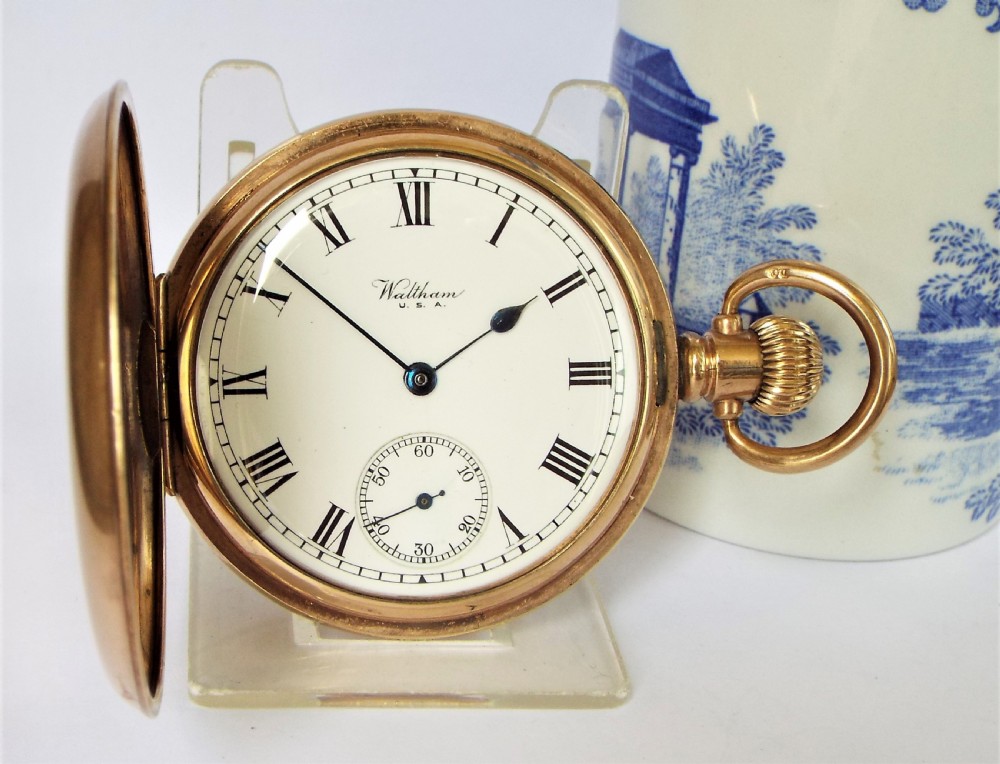 Waltham full hunter pocket watch, 1924.